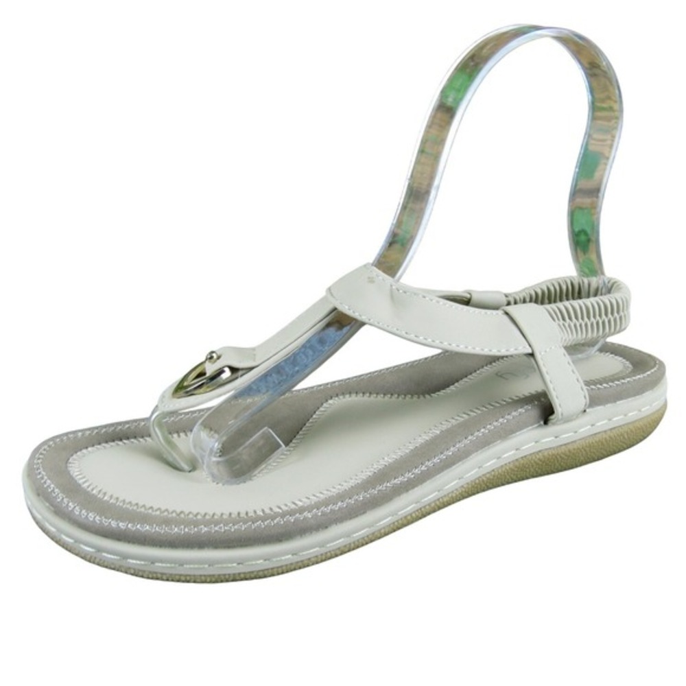 Socofy Women  Thong Beige Synthetic Sz 39‎ Medium Gently Used 2025